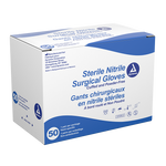 Dynarex Sterile Nitrile Surgical Gloves, Powder-Free - 50pairs/bx, 4bxs/cs (200 Count)