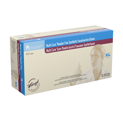 Dynarex Multi Care Vinyl Exam Gloves, Powder-Free - 100ea/bx, 10bxs/cs (1000 Count)