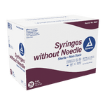 Dynarex Syringe without Needle - Non Toxic - Luer Slip, 1cc - 100ea/bx, 10bxs/cs (1000 Count)