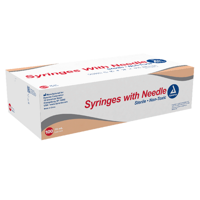 Dynarex Syringes With Needle - 10cc (400 Count)