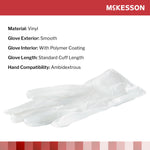 McKesson Vinyl Exam Gloves — Small / Case of 1000