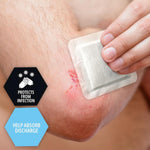 Medpride 6" x 6" Waterproof Adhesive Border Foam Wound Dressing, 10/Pack, Case of 20 (200 Count)