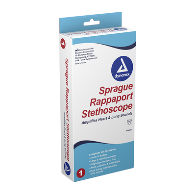 Dynarex Sprague Rappaport Stethoscope - 20ea/cs (20 Count)
