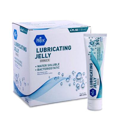 MedPride Lubricating Jelly 4fl Oz Tube - 12 Box / Case of 6 (72 count)