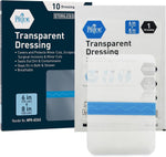 MedPride Transparent Film,  6’’x8’’ Wound Dressing, 10/Pack, Case of 8 (80 Count)