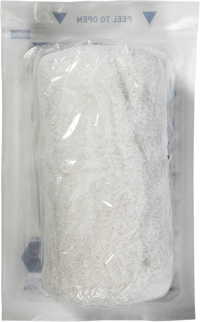 MedPride Krinkle Gauze Roll, Cotton Wound Dressing Sterile Wraps – 6-Ply, 4.5''x4.1 Yds. Case of 100