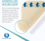 Dynarex DynaDerm - Hydrocolloid Foam, 4" x 4", 5ea/bx, 12bxs/cs (60 Count)