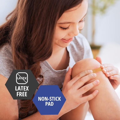 MedPride Sheer Strip Adhesive Bandage , First Aid Strips with Hypoallergenic Adhesive Sterile, 3/4"x3" - 100/Box, Case of 24 (2400 Count)