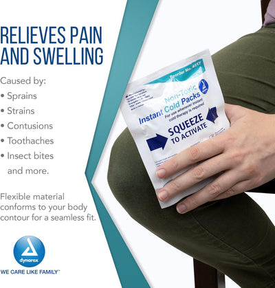 Dynarex Instant Cold Pack w/ Urea - Non-Toxic (24 Count)