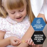 MedPride Sheer Junior Spot Adhesive Bandages - 3/8” x 1.5" Sterile Small Round Bandages with Non-Stick Pad - 100/Box, Case of 36 (3,600 Count)