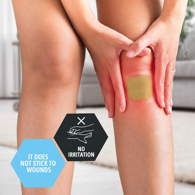 Medpride Hydrocolloid Wound Dressing Pads 6"x6" Extra Thin, Sterile Adhesive Patches, 5/Pack, Case of 12 (60 Count)