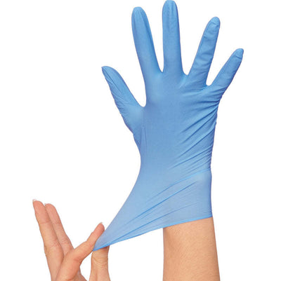 ADVANCE Blue Nitrile Gloves - Exam Grade, Powder Free (5 Mil), 1,000 Gloves - BOGO 20% OFF