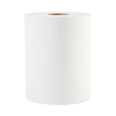 Boardwalk Hardwound Paper Towels, 1-Ply, 8" x 600 ft, White, 2" Core, 12 Rolls/Carton
