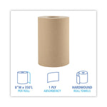 Boardwalk Hardwound Paper Towels, 1-Ply, 8" x 350 ft, Natural, 12 Rolls/Carton