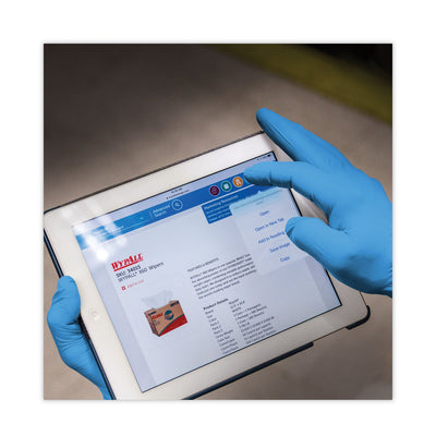 KleenGuard G10 2PRO Nitrile Gloves, Blue, Large, 100/Box