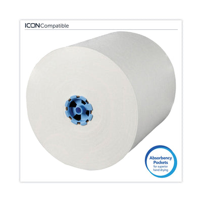 Scott Pro Hard Roll Paper Towels with Absorbency Pockets, for Scott Pro Dispenser, Blue Core Only, 7.5" x 900 ft, 6 Rolls/Carton