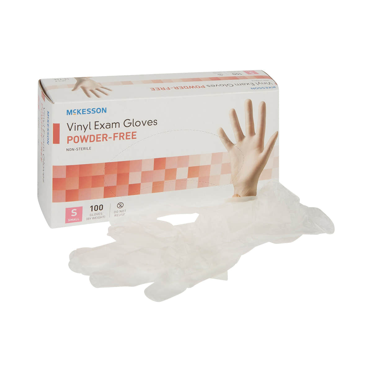 McKesson Vinyl Exam Gloves — Small / Case of 1000