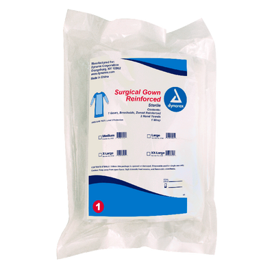 Dynarex Surgical Gowns Reinforced (20 Count)