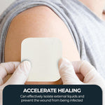 Medpride Foam Dressings -10 Pack, 4''X4.25'' - Sterile, Hydrophilic, Highly Absorbent- Soft, Non-Adhesive Pads, 10/Pack, Case of 20 (200 Count)