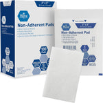 MedPride Sterile Non-Adherent Pads 2"x 3"| Non-Adhesive Wound Dressing | Highly Absorbent & Non-Stick, 100/box, Case of 12 (1200 Count)