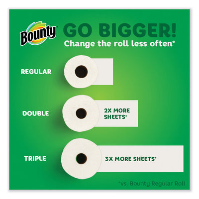 Bounty Select-a-Size Kitchen Roll Paper Towels, 2-Ply, 5.9 x 11, White, 74 Sheets/Single Plus Roll, 8 Rolls/Carton