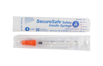 Dynarex SecureSafe Safety Insulin Syringes (500 Count)