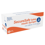 Dynarex SecureSafe Safety Insulin Syringes (500 Count)