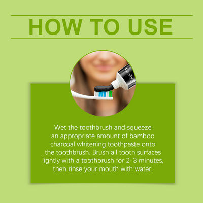 Bamboo Charcoal Toothpaste for Fresh Breath and Whiter Teeth