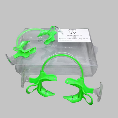 Dental Retractor K02 - Oral Cheek & Lip Retractor (2-Pack) Green
