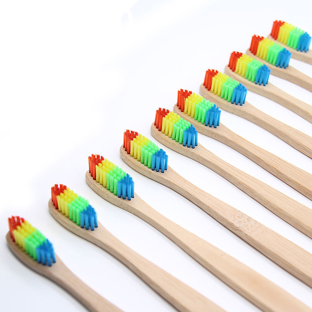 Colorful Bamboo Toothbrush - Eco-Friendly Oral Care