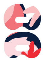 Abstract Flower Medtronic Guardian Connect Patch Tape - Pump Peelz