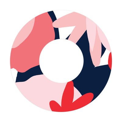 Abstract Flower Patch  Tape Designed for the FreeStyle Libre 2