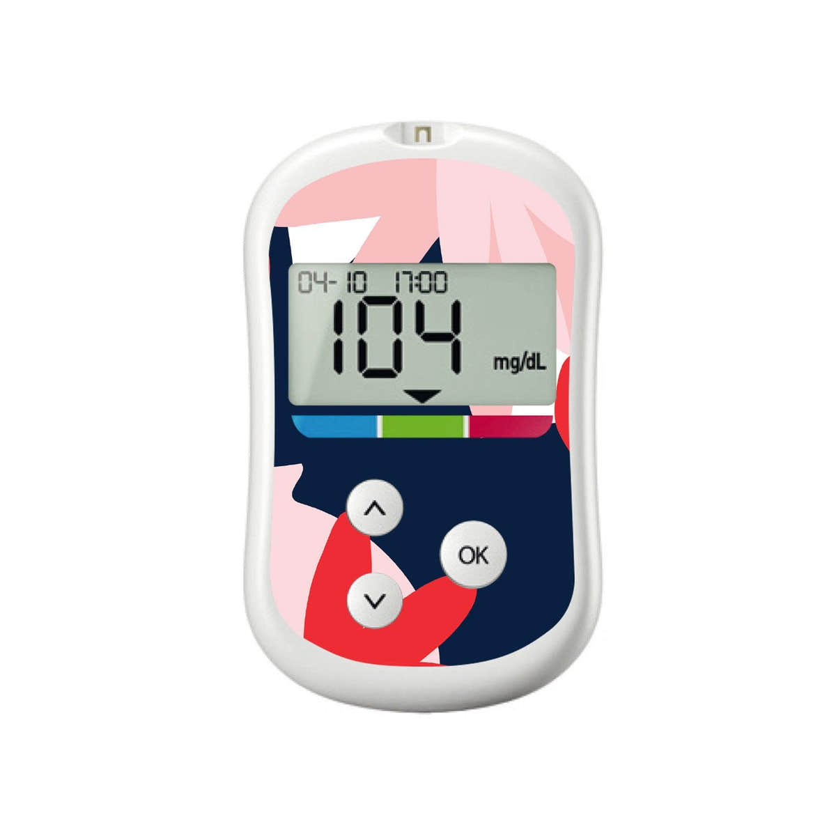 Abstract Flower for OneTouch Verio Flex Glucometer