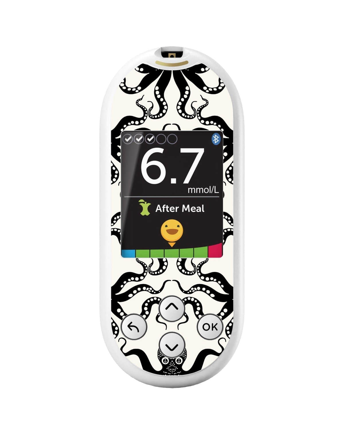 Abstract Octopus for OneTouch Verio Reflect Glucometer