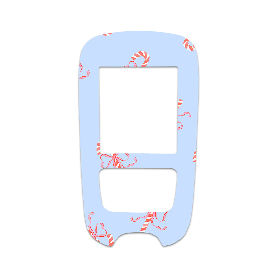 Candy Cane Lane Accu-Chek Guide Glucometer Sticker - Pump Peelz