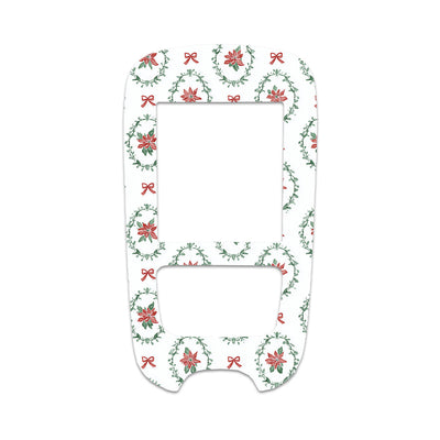 Poinsettia Parade Accu-Chek Guide Glucometer Sticker - Pump Peelz