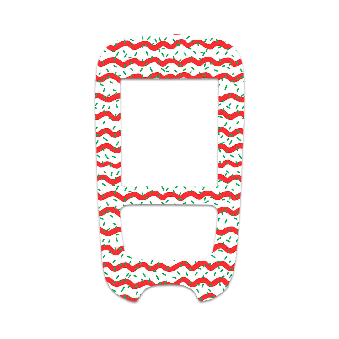 Christmas Icing Accu-Chek Guide Glucometer Sticker - Pump Peelz