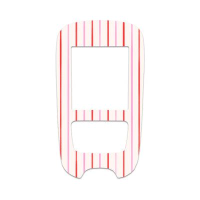 Peppermint Stripes Accu-Chek Guide Glucometer Sticker - Pump Peelz