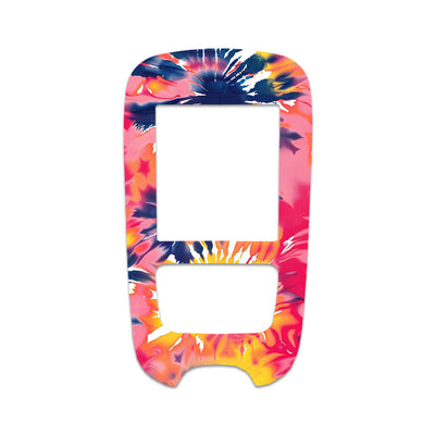 Summer Tie Dye Sticker for the Accu-Chek Guide Glucometer
