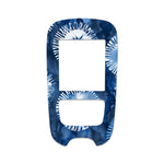 Monochrome Blue Tie Dye Sticker for the Accu-Chek Guide Glucometer