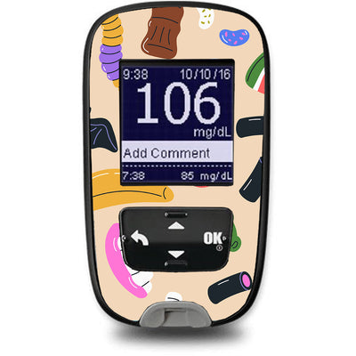 Candy Chaos Accu-Chek Guide Glucometer Sticker - Pump Peelz