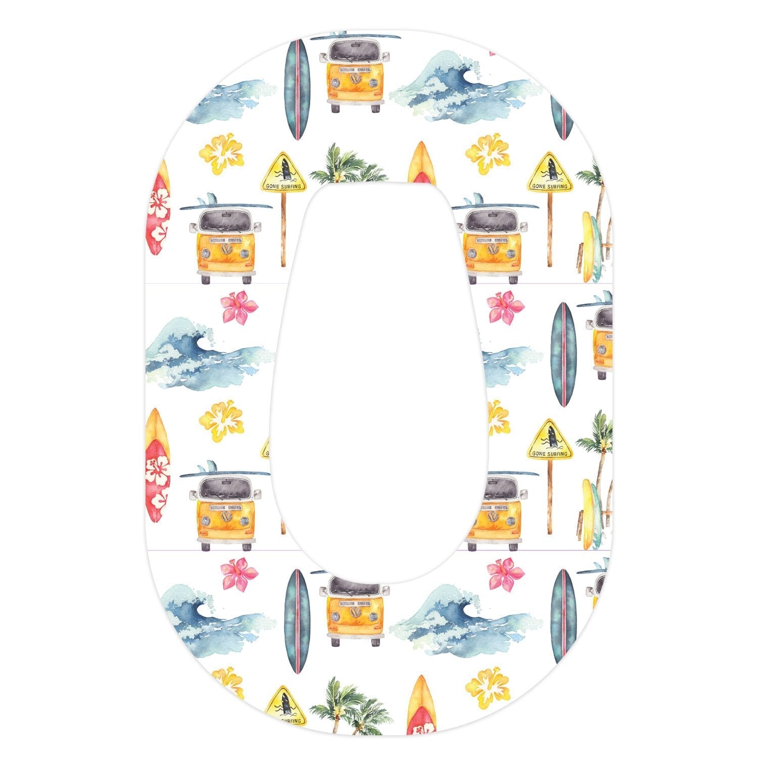 Aloha Surf Dexcom G6 Patch Tape - Pump Peelz