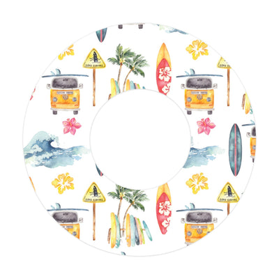 Aloha Surf Patch  Tape Designed for the FreeStyle Libre 2
