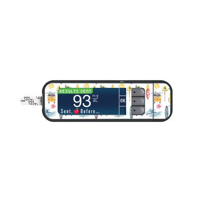 Aloha Surf Sticker for Bayer Contour Next Glucometer