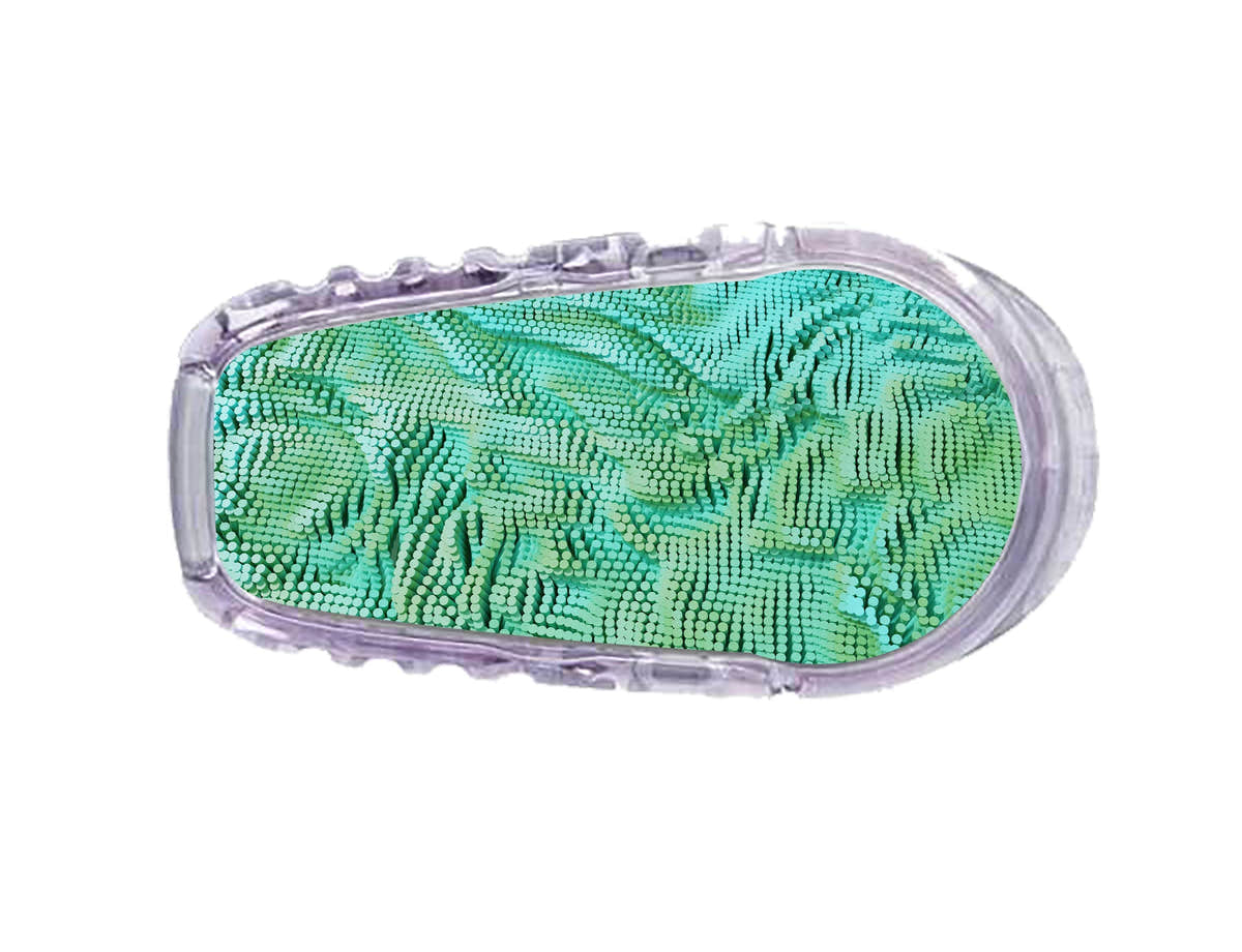 Aqua Ripple Dexcom G6 Transmitter Sticker