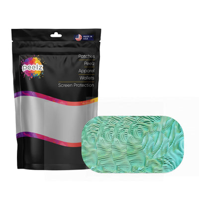 Aqua Ripple Dexcom G7 and Stelo Patch Tape - Pump Peelz
