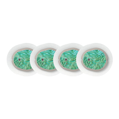Aqua Ripple Sticker Designed for the DEXCOM G7 and Stelo Transmitter