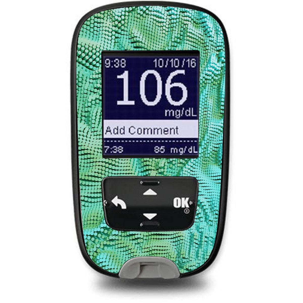 Aqua Ripple Sticker for the Accu-Chek Guide Glucometer