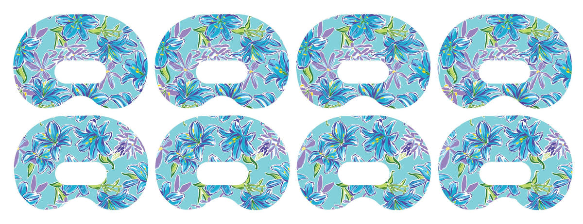 Azul Flowers Medtronic Guardian Connect Patch Tape - Pump Peelz
