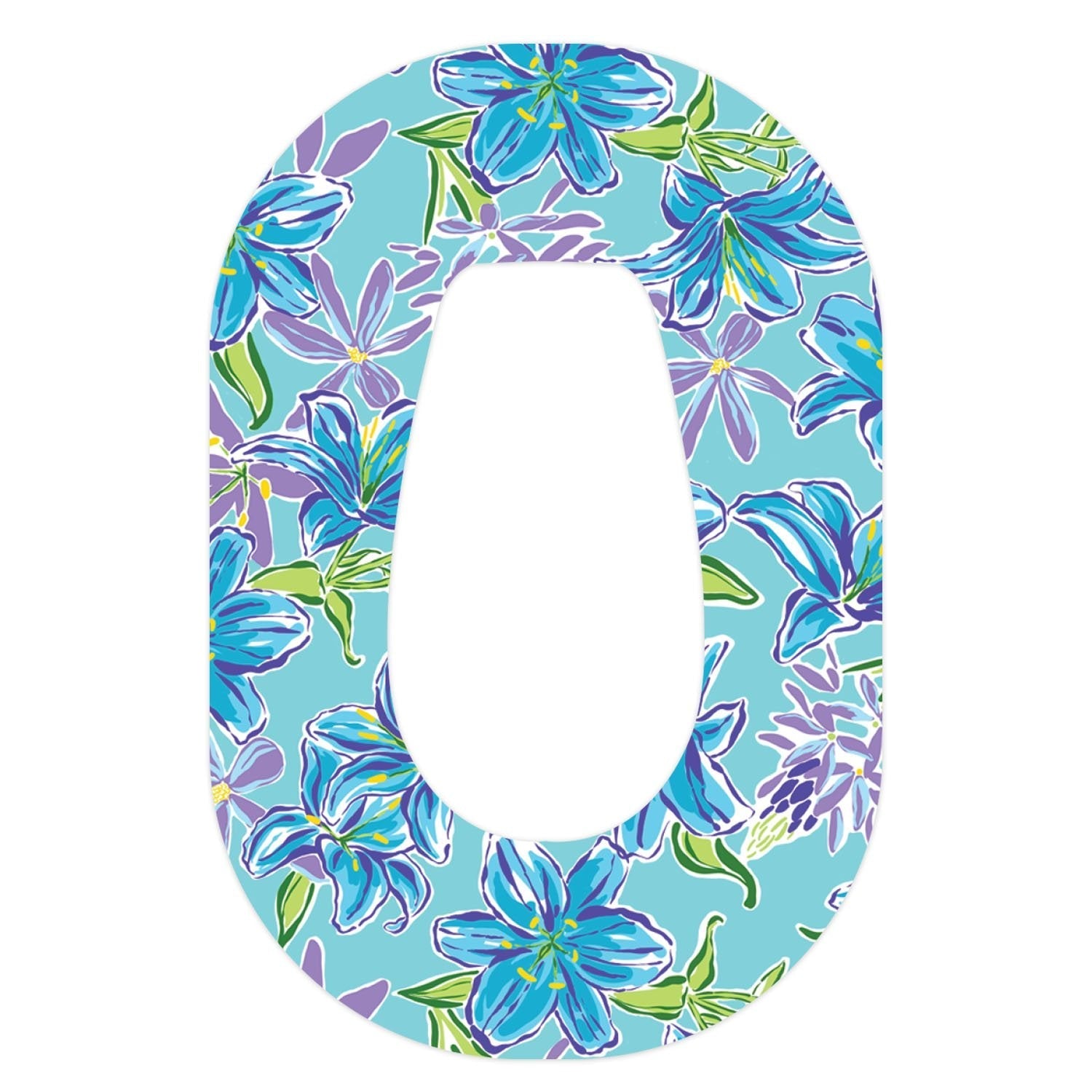 Azul Flowers Dexcom G6 Patch Tape - Pump Peelz
